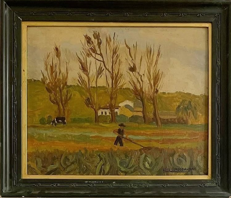 Luis Córdoba Uriundo «Paisaje de Campo Litoral» (1946).