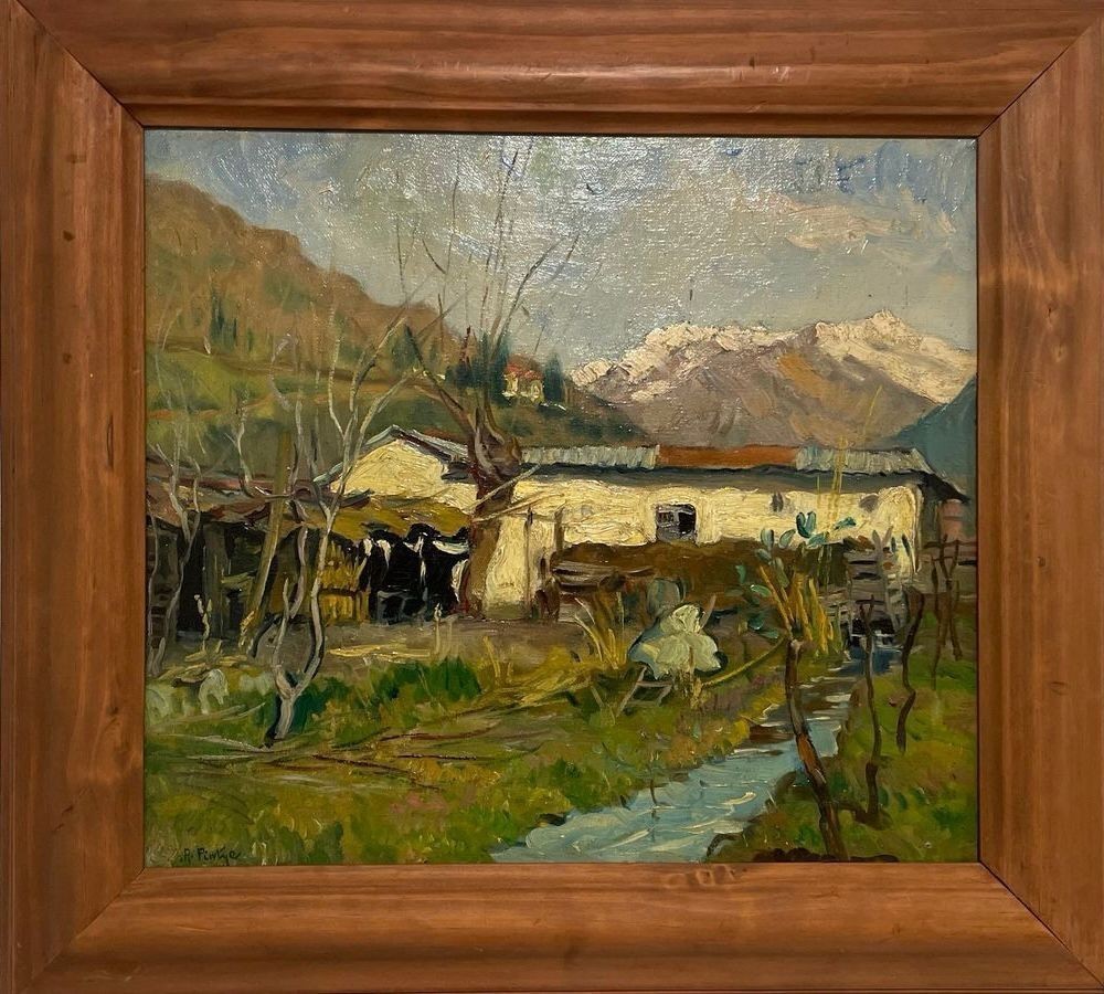 Rudolf Pintye «Paisaje Pre Cordillerano, Valle del Aconcagua».