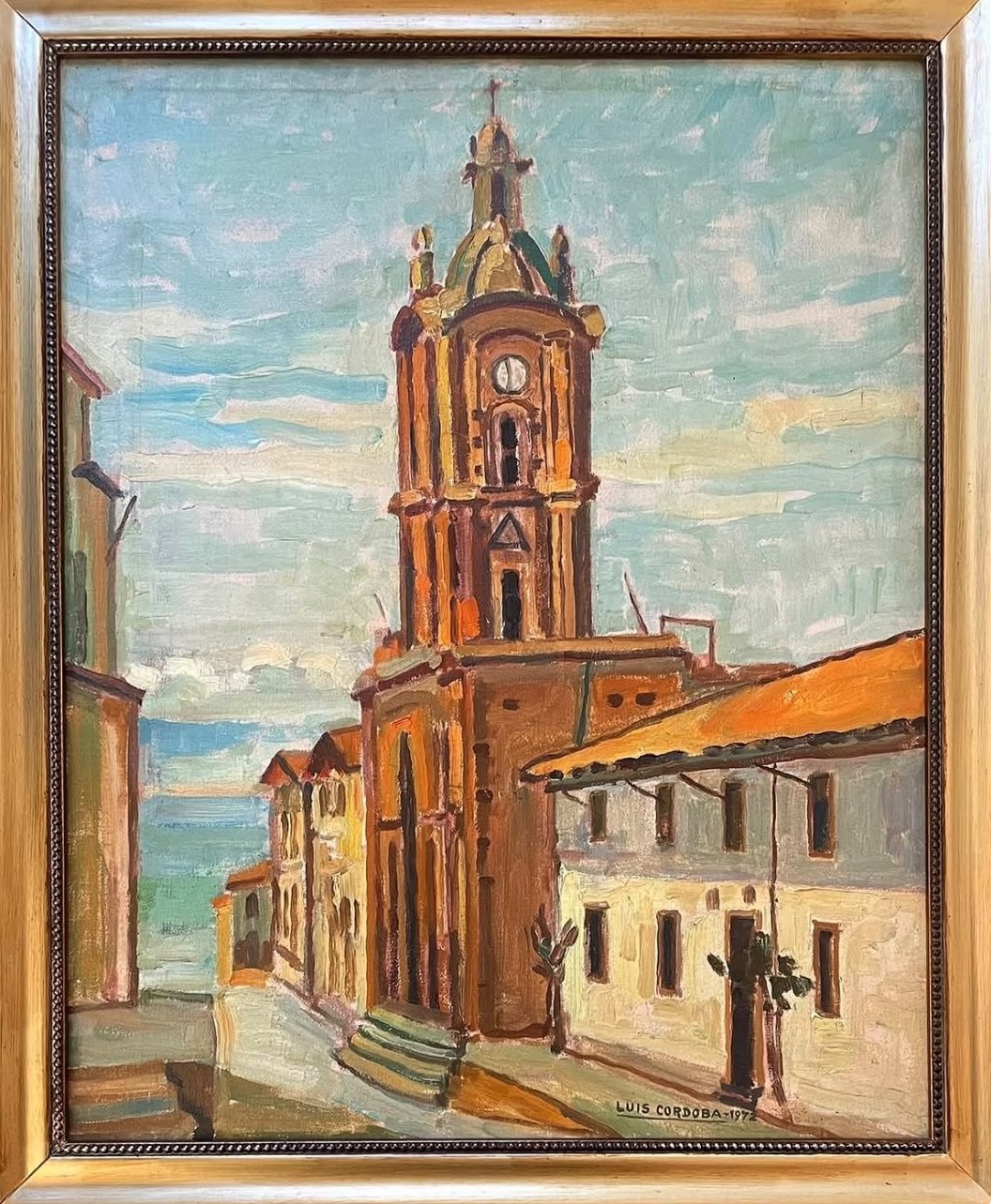 Luis Córdoba Uriundo «Iglesia de San Francisco – Cerro Barón, Valparaíso» (1972).